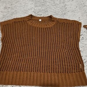 Brown Sleeveless Sweater